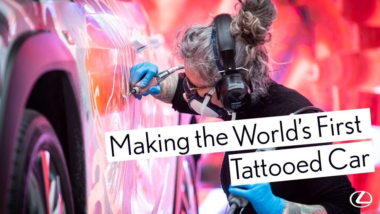 The World's First Tattooed Car Is A Lexus UX Crossover ! [Watch Video] 1
