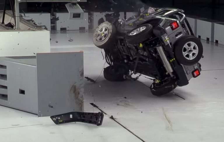 jee wrangler jl safety rating iihs crash test