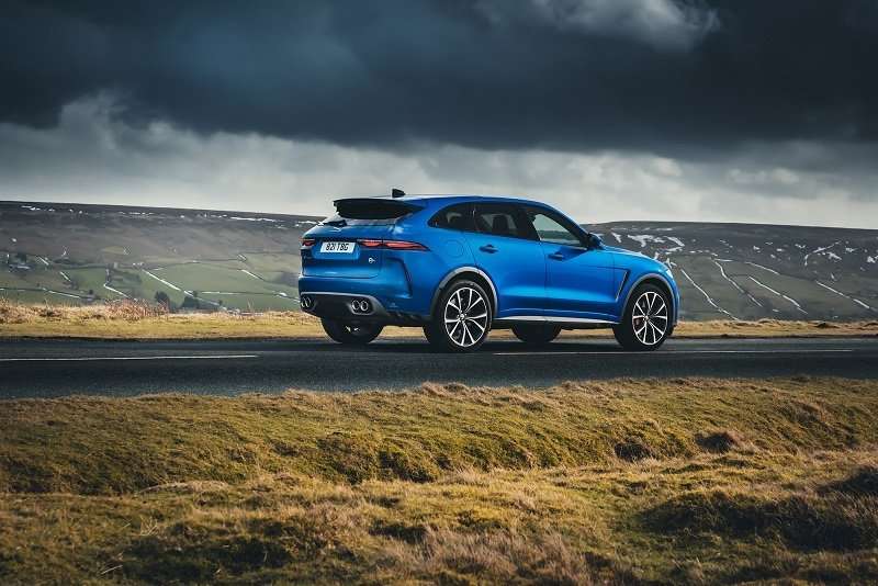 2021 Jaguar F Pace SVR India rear