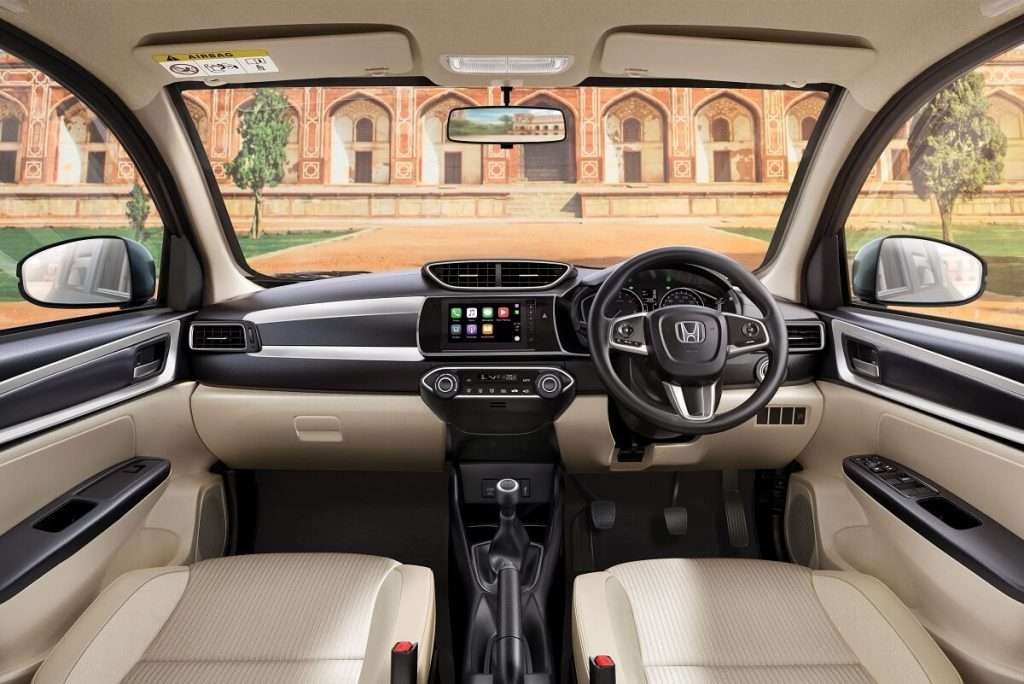 2021 Honda Amaze Facelift interior
