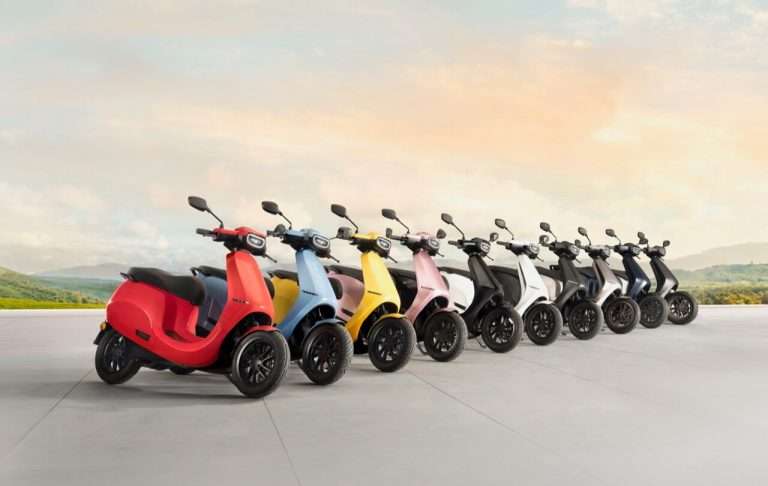 Ola S1 electric scooter colours