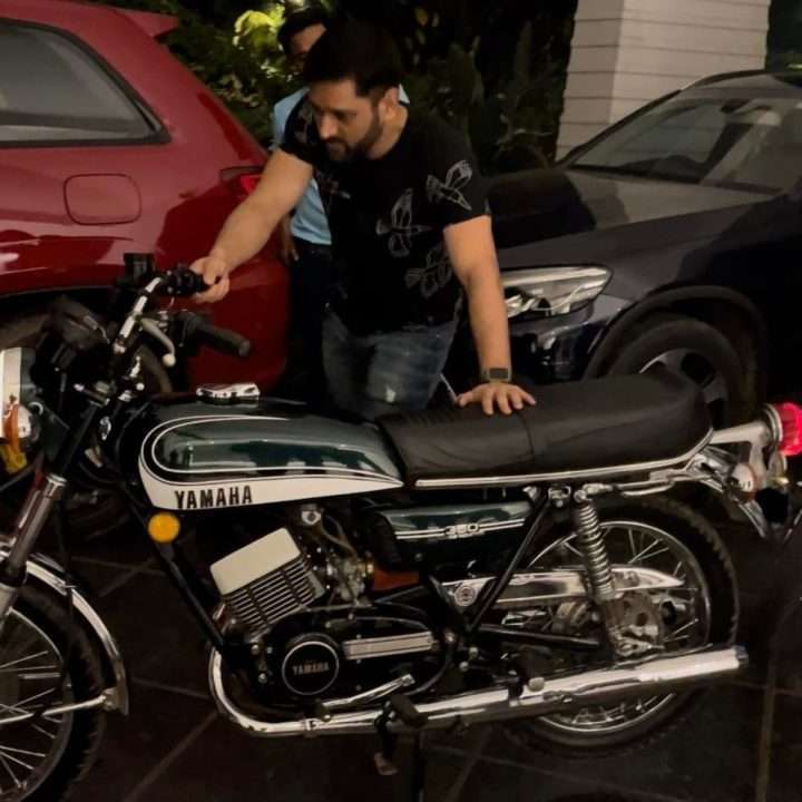 MS Dhoni Welcomes A Custom-Built RD350 To His Collection 1