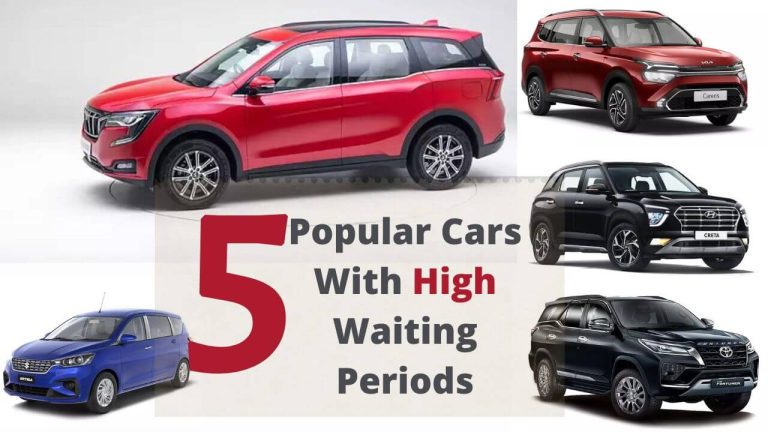 5 cars with highest waiting period in India _ June 2022
