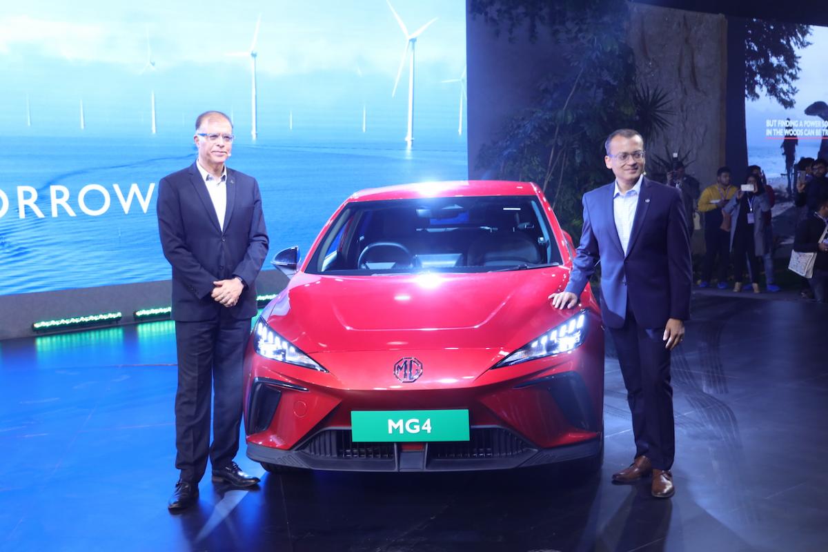 MG4 Electric Hatchback Showcased At Auto Expo 2023