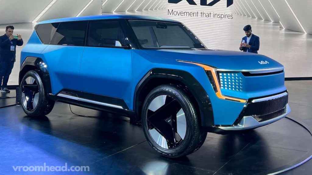 Kia EV9 Showcased At Auto Expo 2023 | All Details And Images