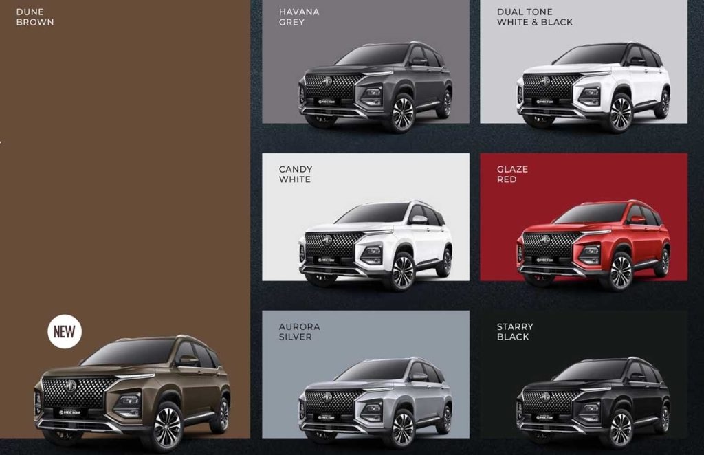 2023 MG Hector Colours Dune Brown And 6 More Shades!