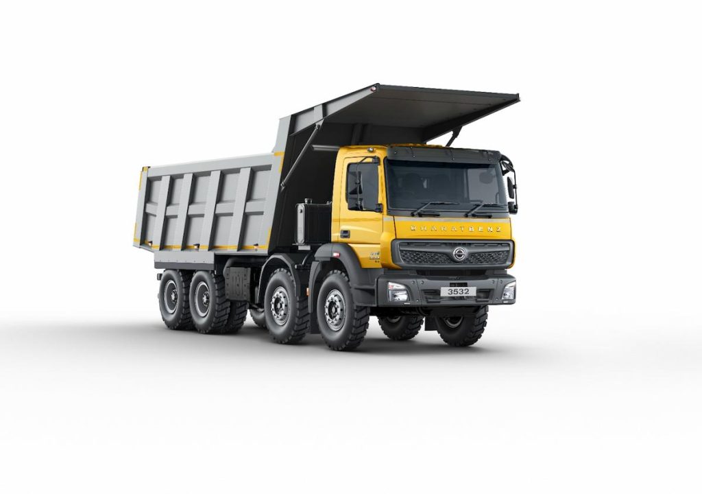 BharatBenz Launches New High-performance Tippers And Tip Trailer Trucks In India 1