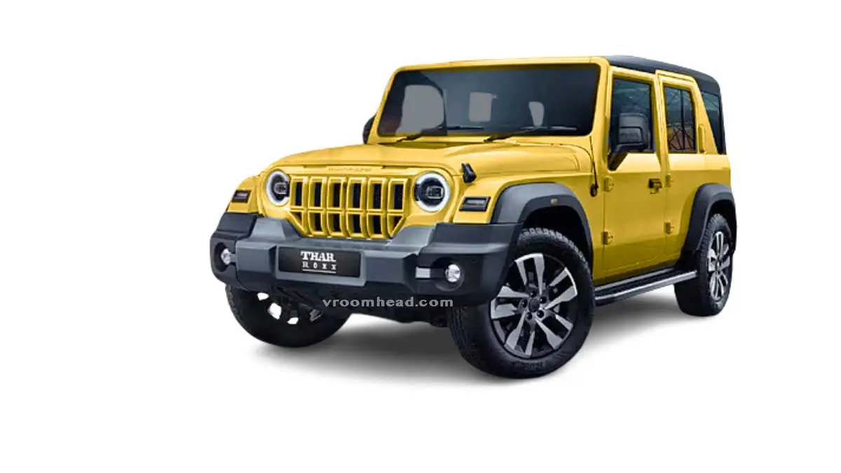 Mahindra Thar Roxx Yellow