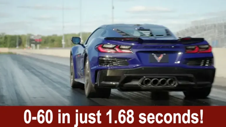 chevrolet corvette zr1x 0-60 kph acceleration