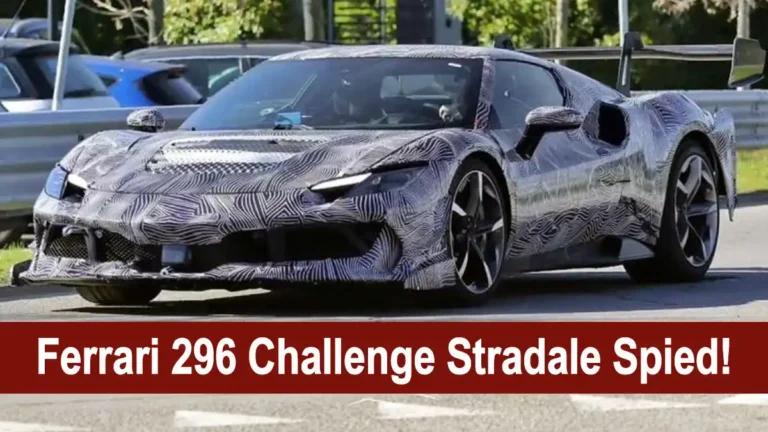 ferrari 296 challenge stradale spied
