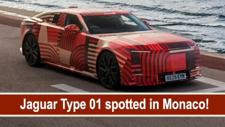 Jaguar Type 01 Prototype Spotted In Monaco