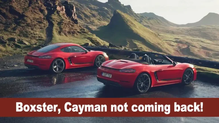 porsche cayman 718 and boxster 718