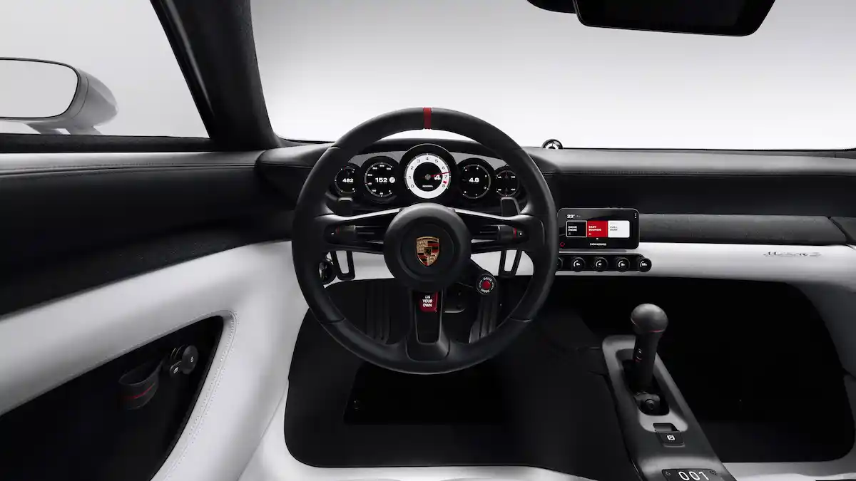 porsche mission s concept interior